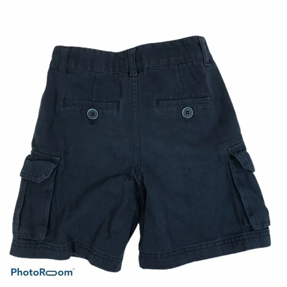 Boys Brand New Camp & Campus Blue Cargo‎ Shorts 4